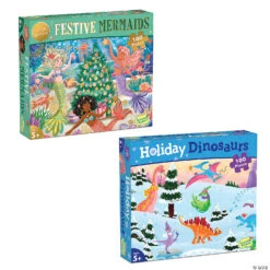 100-Piece Holiday Puzzles: Set Of 2