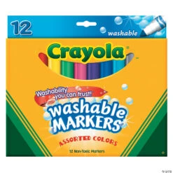 12-Color Bold Crayola® Cone Tip Washable Markers