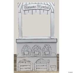 Color Your Own Farmers Market Stand And Playhouse
