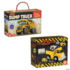 Dump Truck Floor Puzzle & Dig It Up! Discovery With FREE Gift