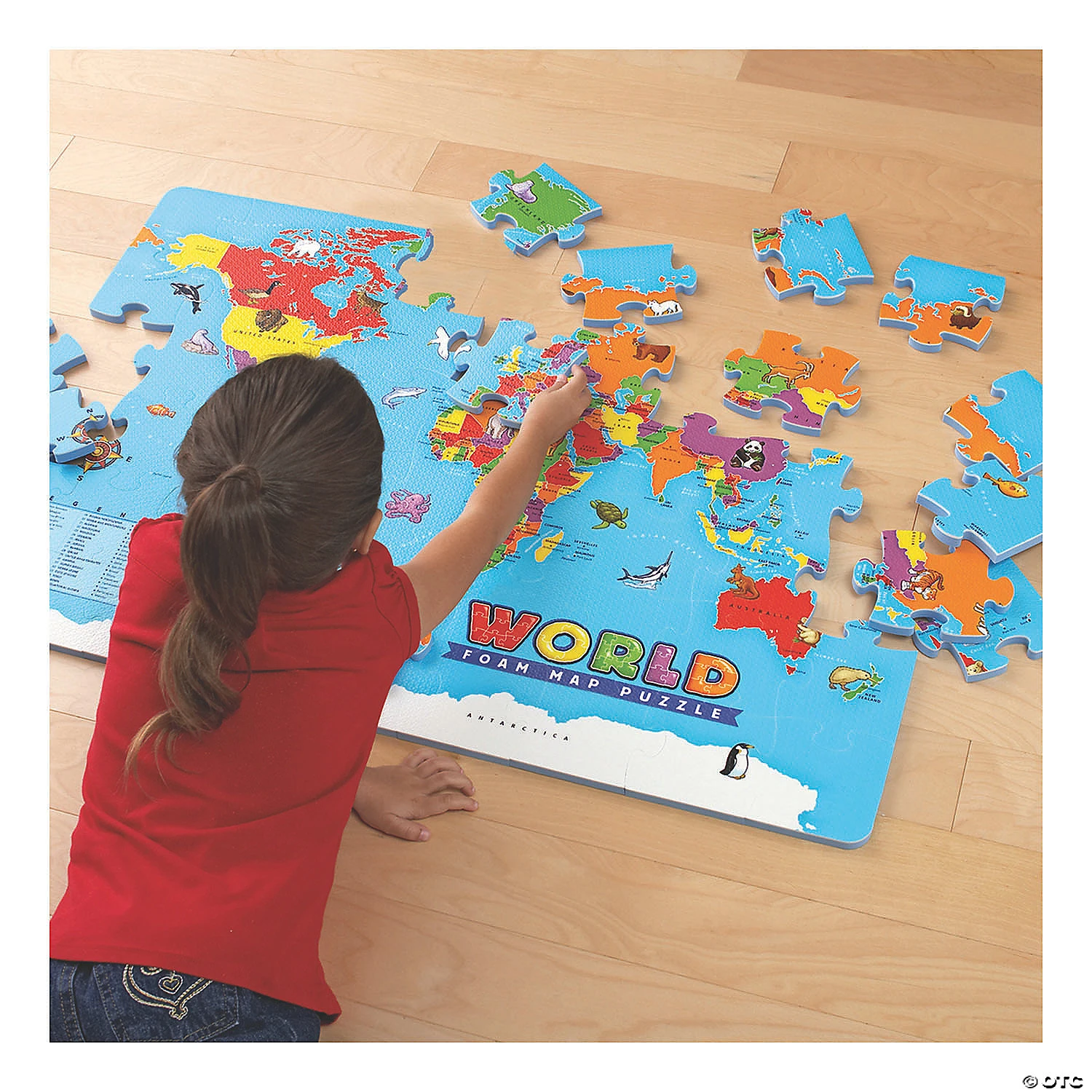Educational Insights: World Foam® Map Jigsaw Puzzle