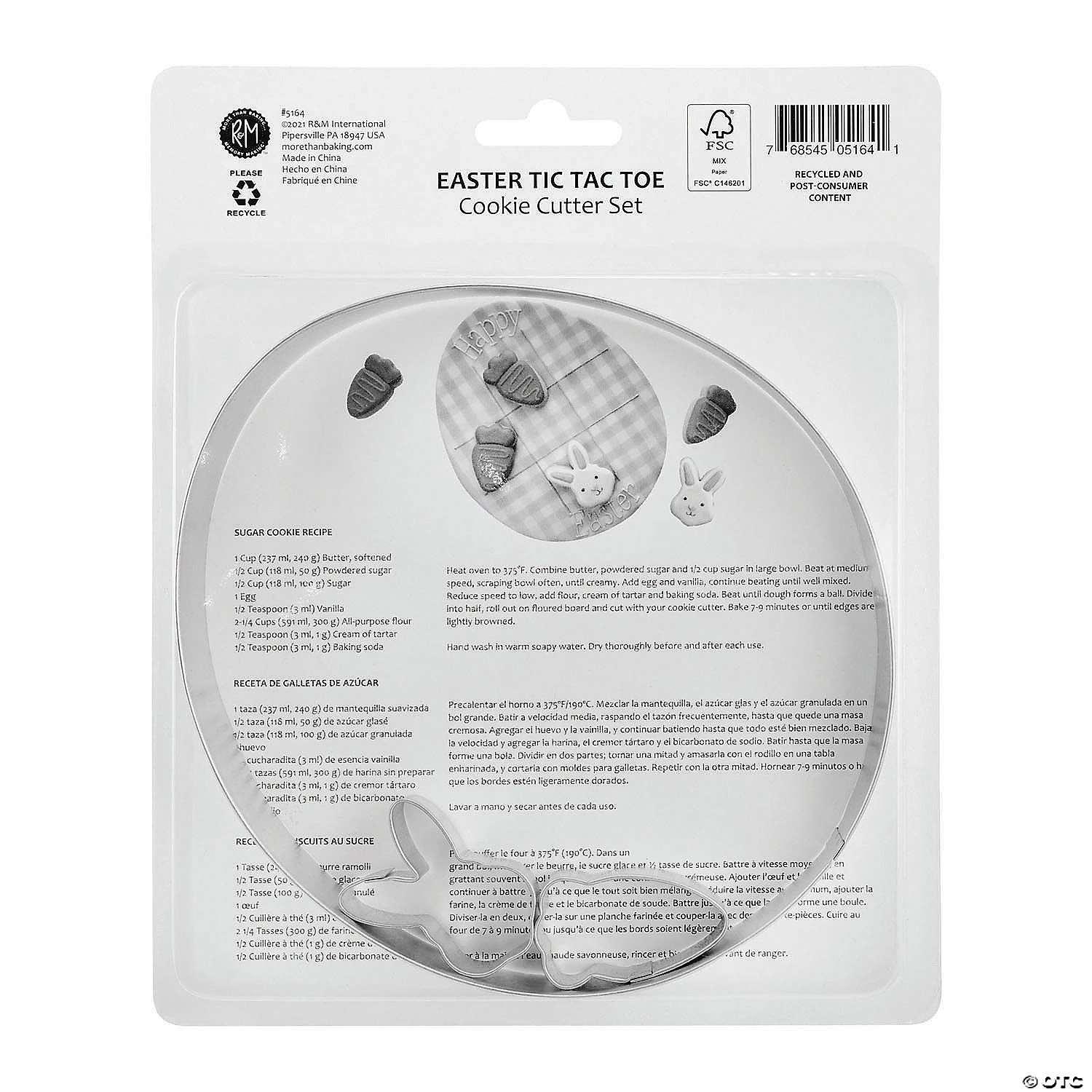 Egg And Easter 6 Piece Cookie Cutter Set - Image 3