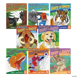 Extreme Dot To Dot Favorites: Set Of 8 With Free Colored Pencils