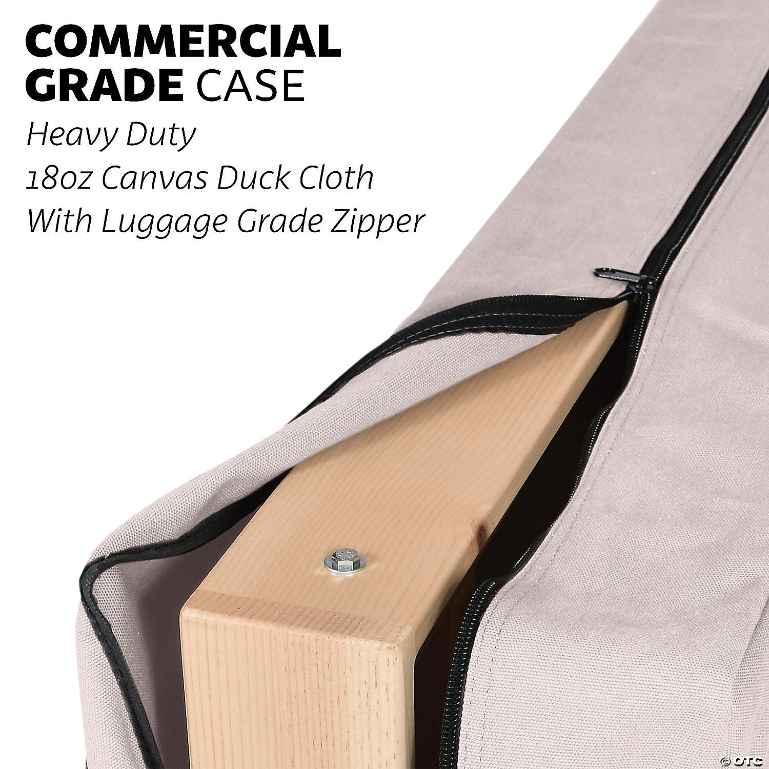 GoSports PRO Grade Canvas Cornhole Storage Case, Natural Canvas - Image 2