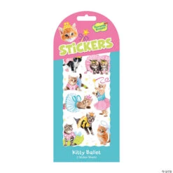 Kitty Ballet Stickers: Pack Of 12