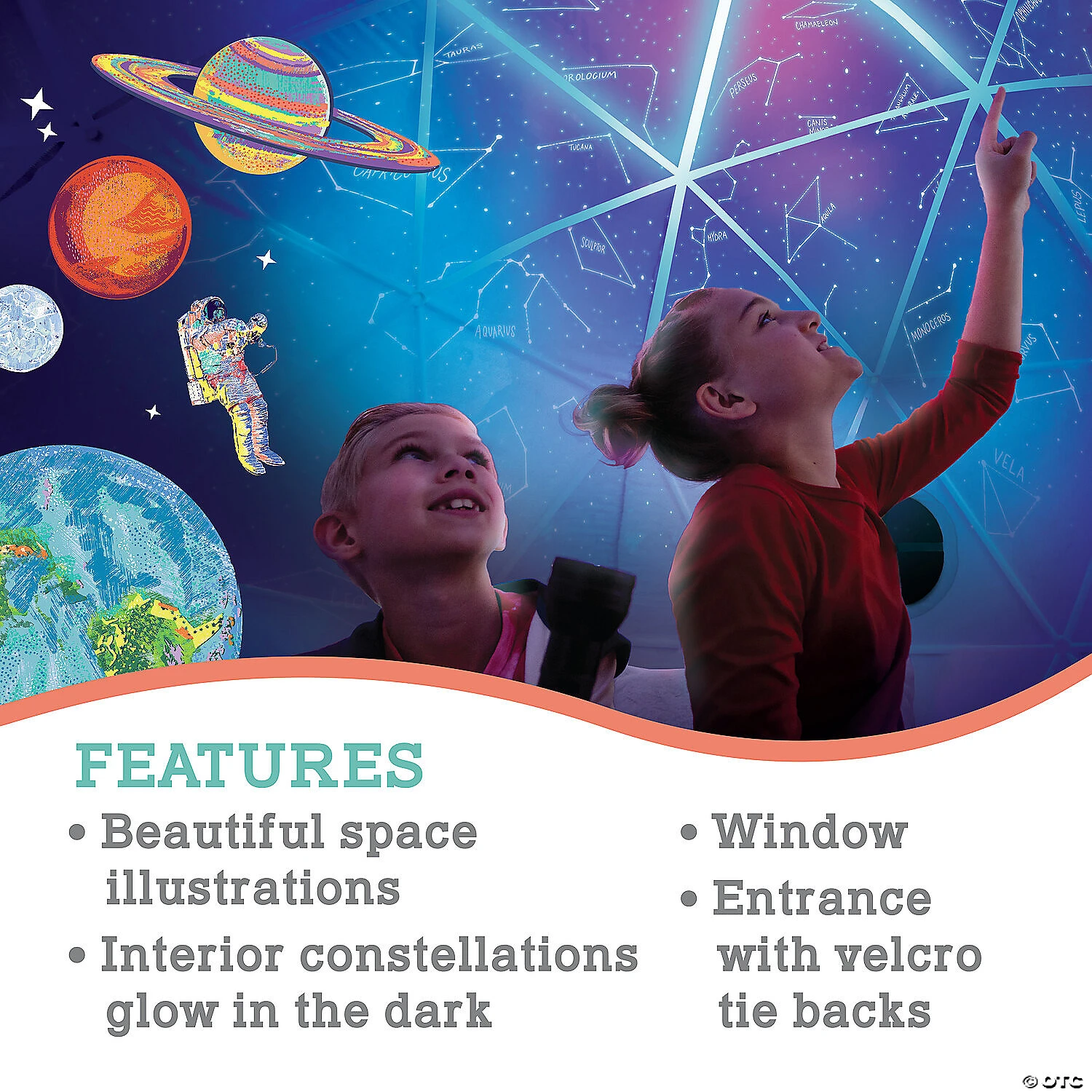 Oh So Fun! Deluxe Glow-in-the-Dark Space Fort - Image 4