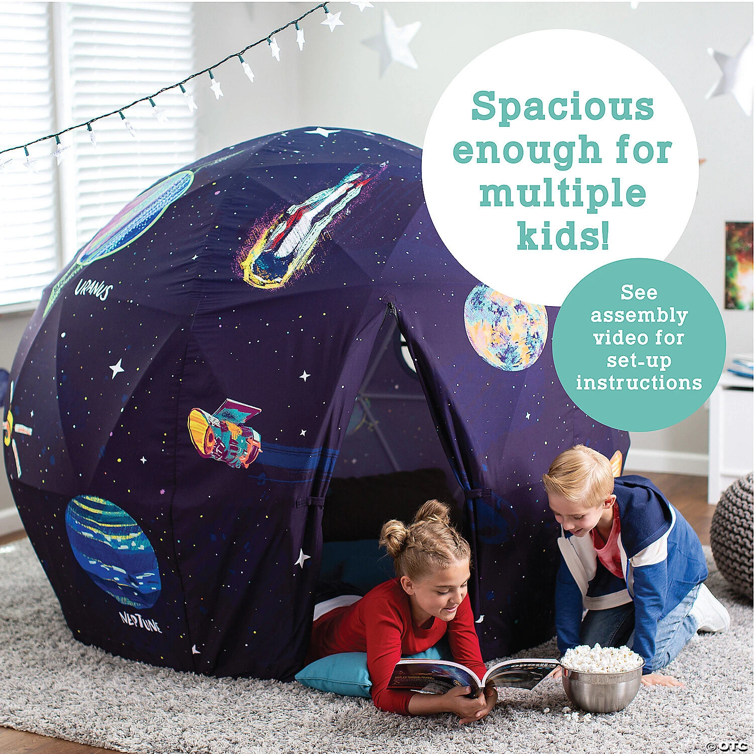 Oh So Fun! Deluxe Glow-in-the-Dark Space Fort - Image 5