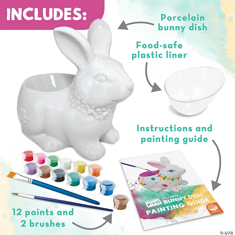 Paint Your Own Porcelain Bunny Dish