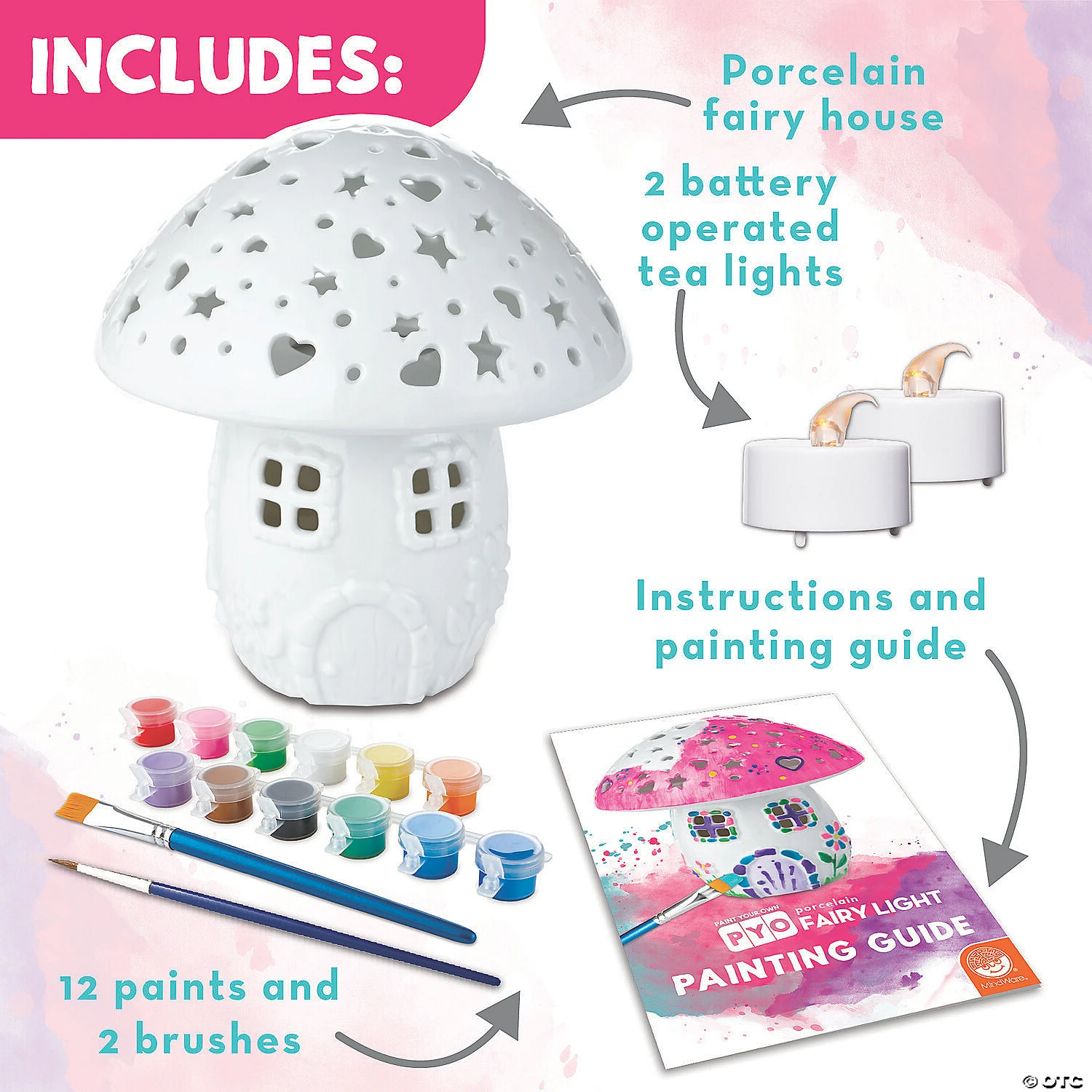 Paint Your Own Porcelain Fairy Light - Image 2