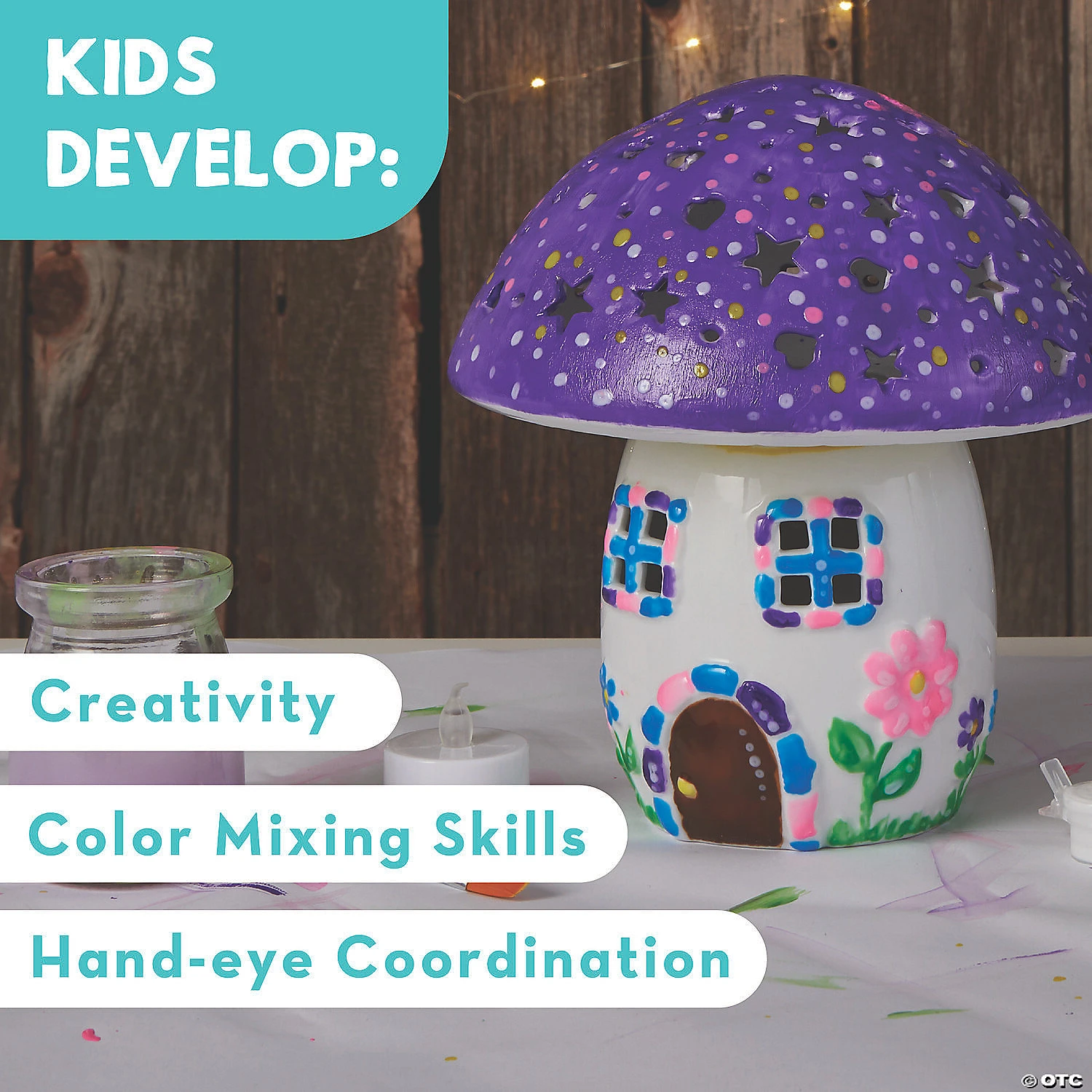 Paint Your Own Porcelain Fairy Light - Image 5