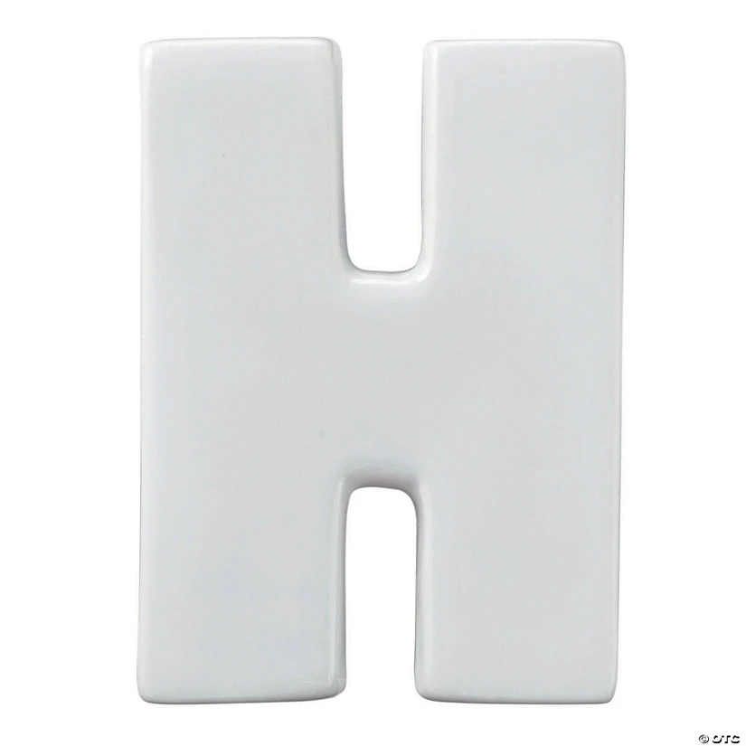 Paint Your Own Porcelain Letter H