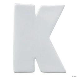 Paint Your Own Porcelain Letter K
