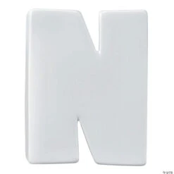 Paint Your Own Porcelain Letter N