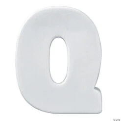 Paint Your Own Porcelain Letter Q
