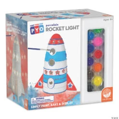 Paint Your Own Porcelain Light: Rocket