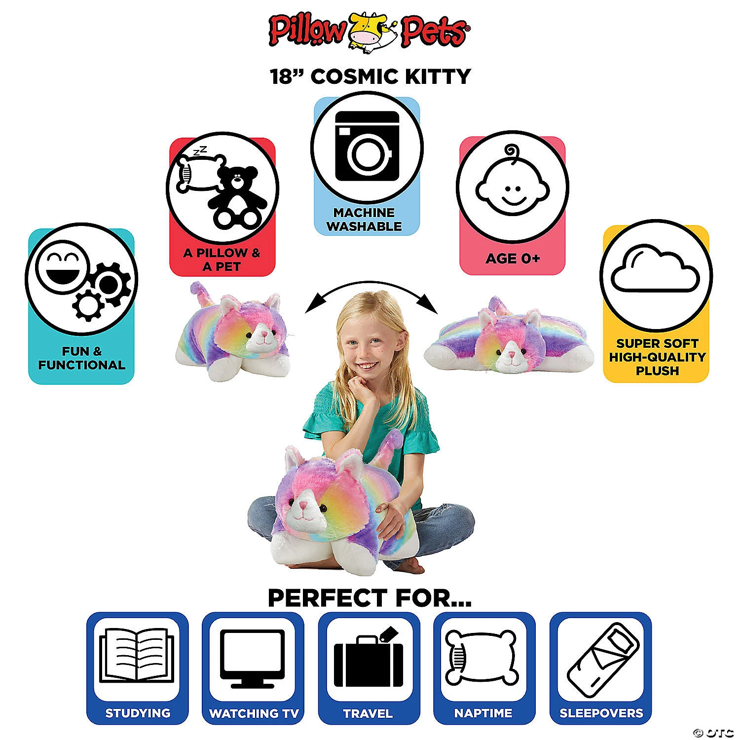 Pillow Pet - Cosmic Kitty - Image 4