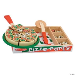 Pizza Party Wooden Play Food