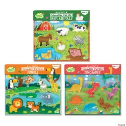 Set Of 3: My First Wooden Puzzles With FREE Gift