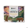 Soapstone Carving Kits: Bear & Wolf