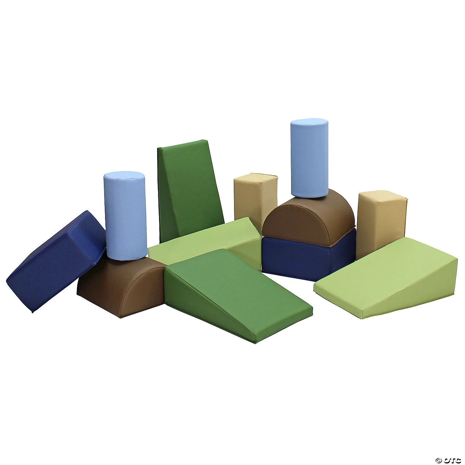 SoftScape Toddler Builder Block Set, 12-Piece - Earthtone - Image 2