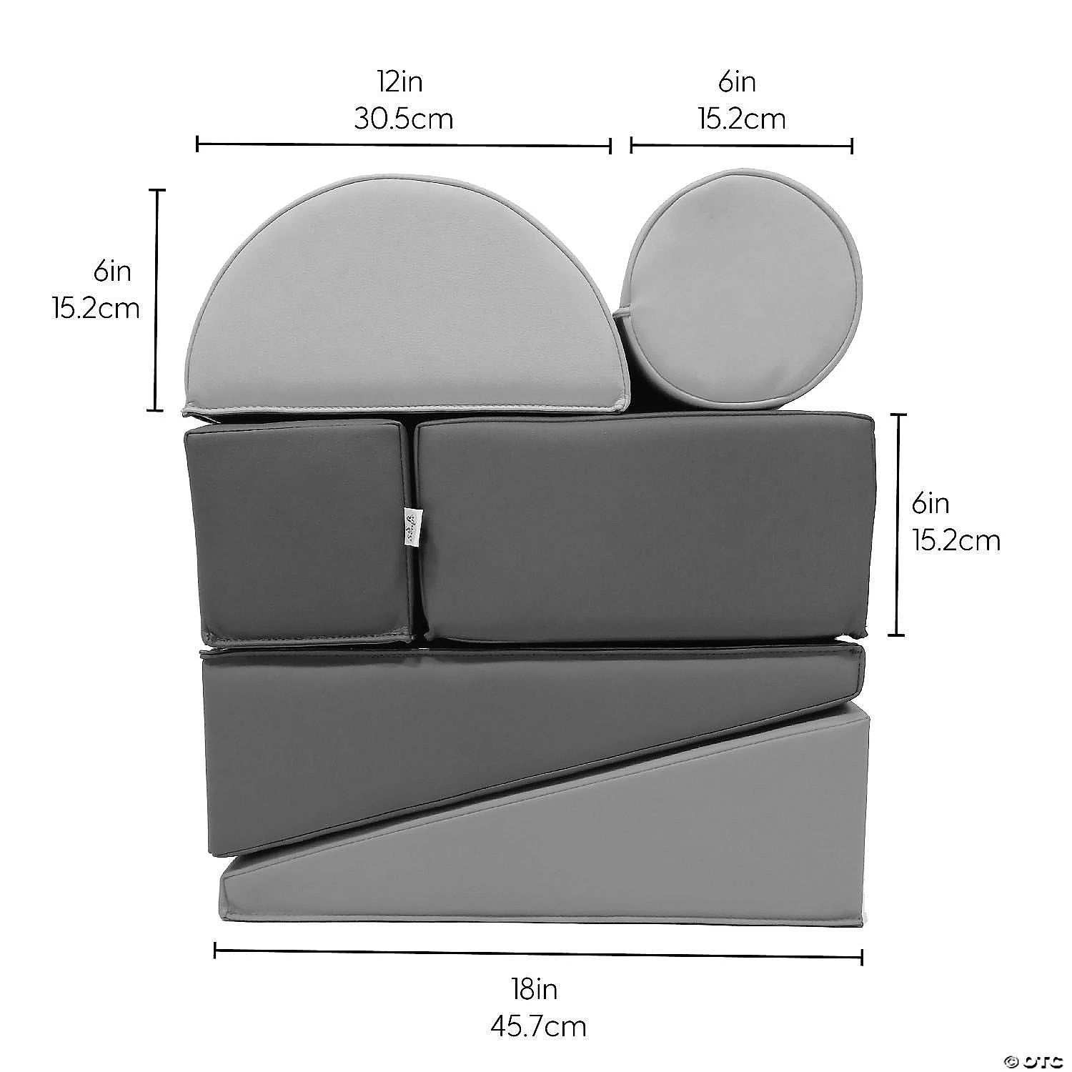 SoftScape Toddler Builder Block Set, 12-Piece - Earthtone - Image 4