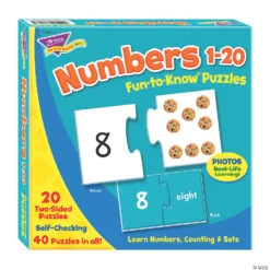 TREND Enterprises, Inc. Numbers 1-20 Fun-to-Know® Jigsaw Puzzles Activity