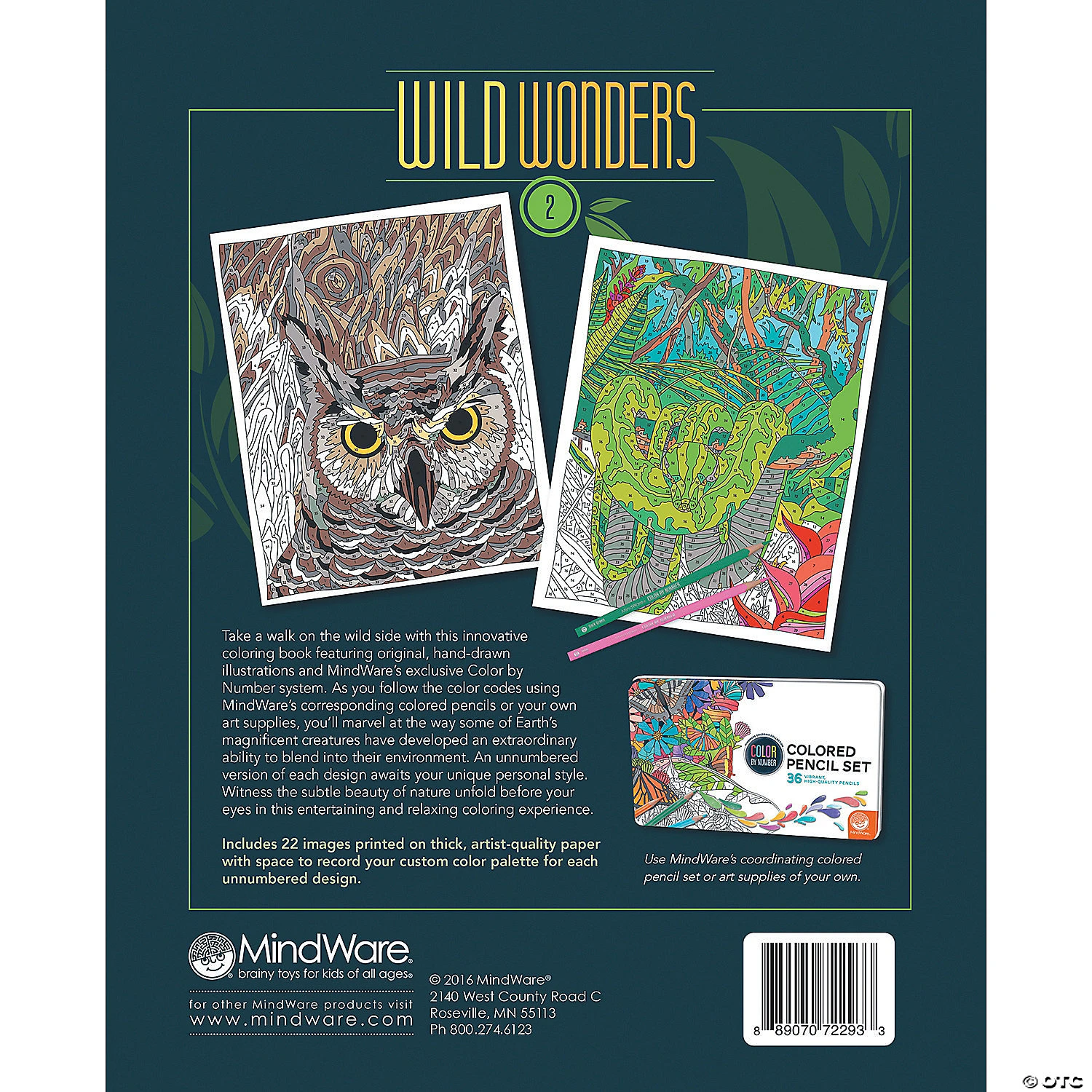 Wild Wonders Color By Number: Book 2 - Image 2