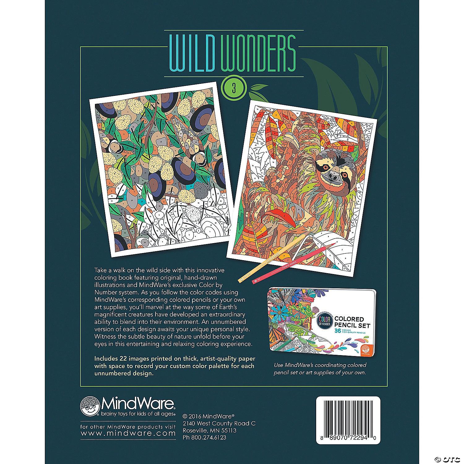 Wild Wonders Color By Number: Book 3 - Image 3
