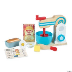 Wooden Make A Cake Mixer Set